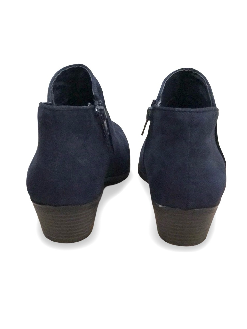 Style & Co. Navy Suede Ankle Boots - Picture 3 of 4